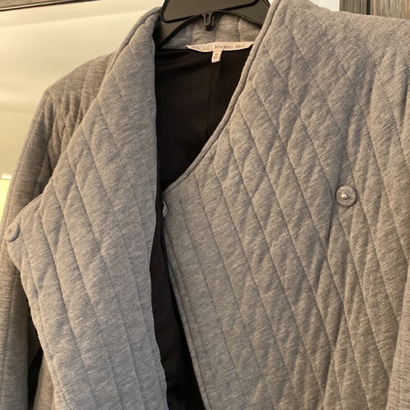 RACHEL Rachel Roy, M, quilted wrap jacket, warm & in EUC!  Wardrobe staple!! - Picture 3 of 9